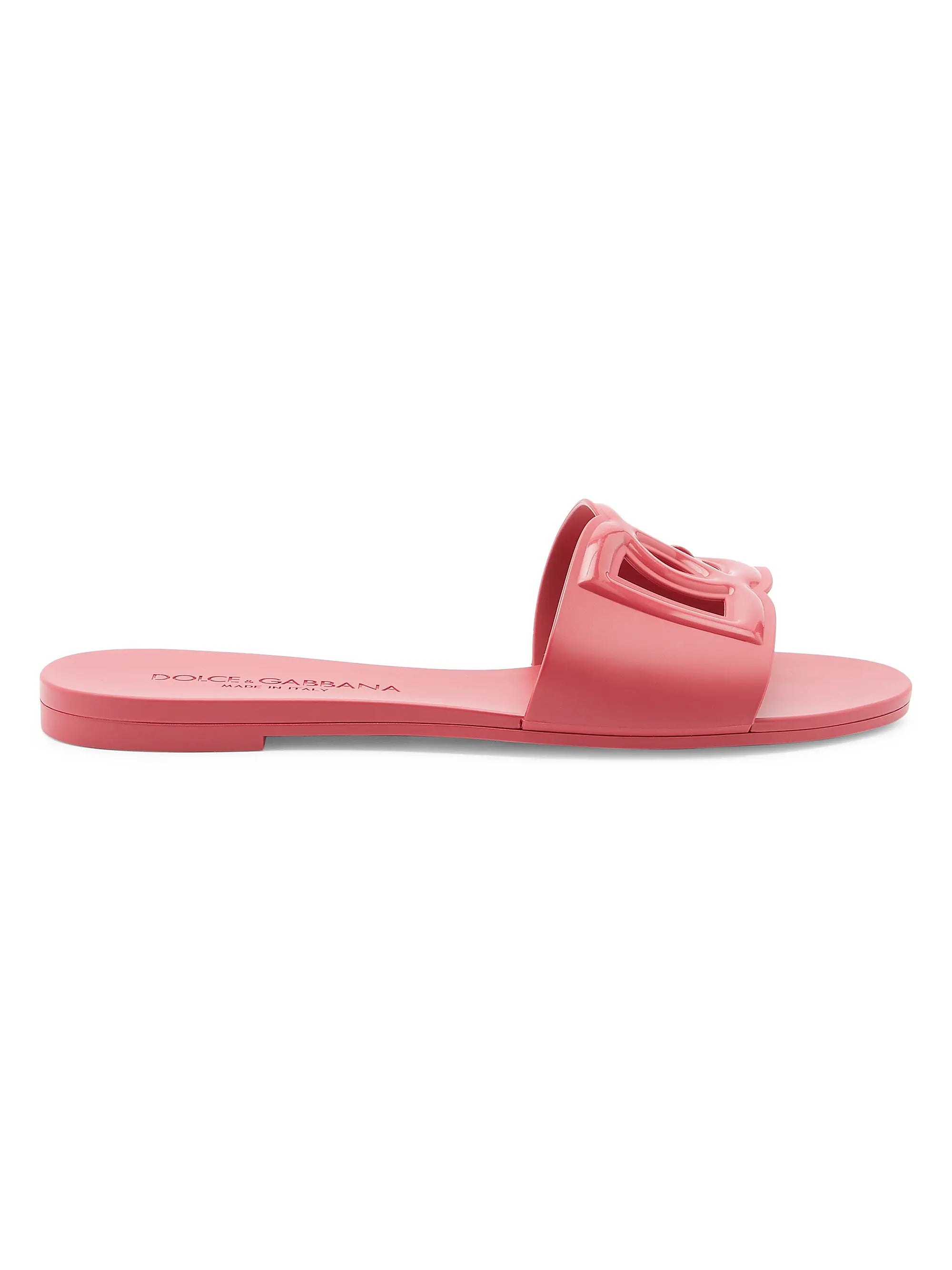 Dolce&Gabbana Interlock Logo Rubber Slides | Luxury Casual Slide Sandals