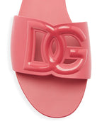 Dolce&Gabbana Interlock Logo Rubber Slides | Luxury Casual Slide Sandals