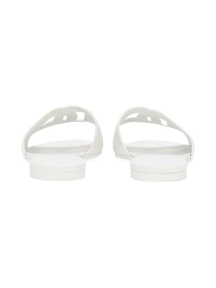 Dolce&Gabbana Interlock Logo Rubber Slides | Luxury Casual Slide Sandals
