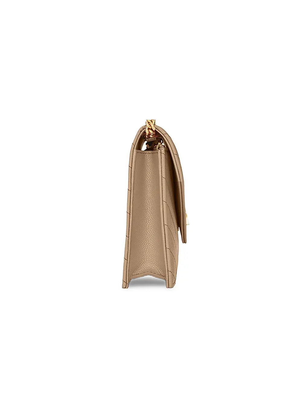 Saint Laurent Cassandre Envelope Chain Wallet in Grain de Poudre Leather