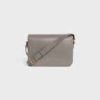 Celine Femme Classic Triomphe Handbag, Premium Natural Calfskin Leather Women Shoulder Bag