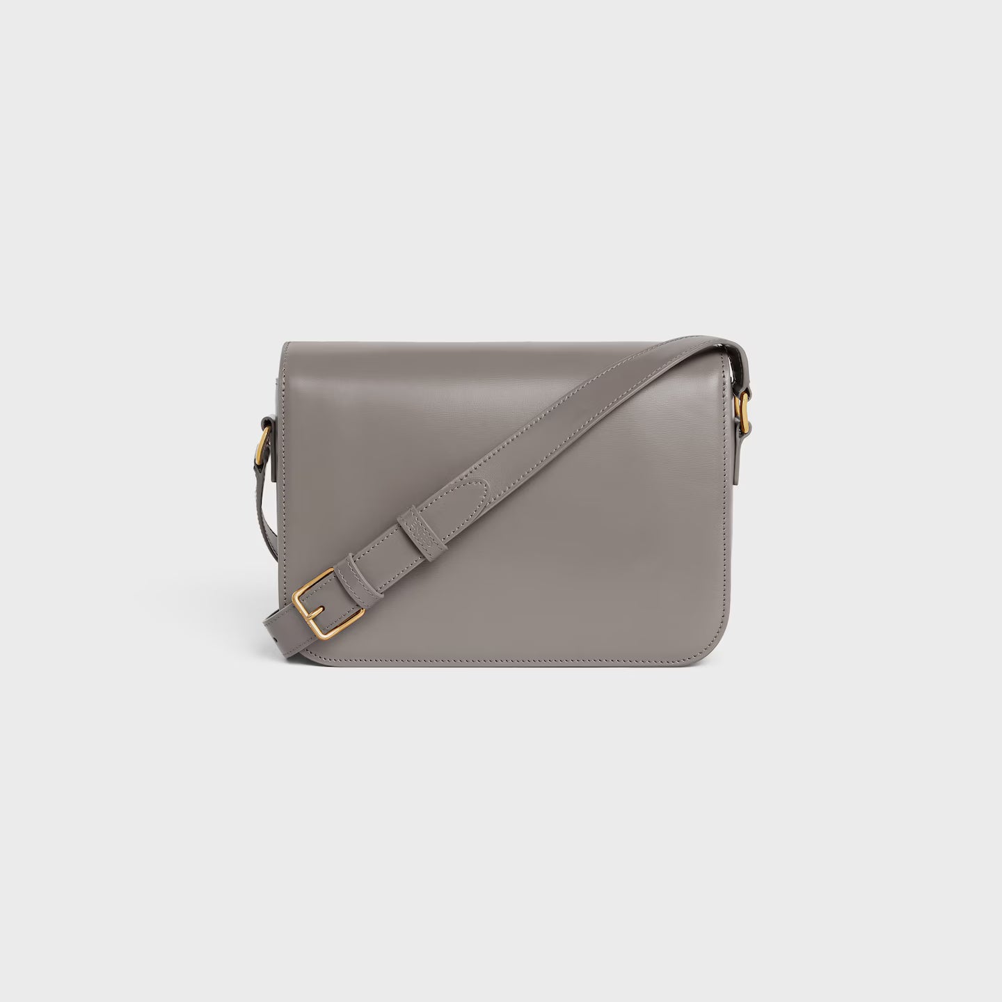 Celine Femme Classic Triomphe Handbag, Premium Natural Calfskin Leather Women Shoulder Bag