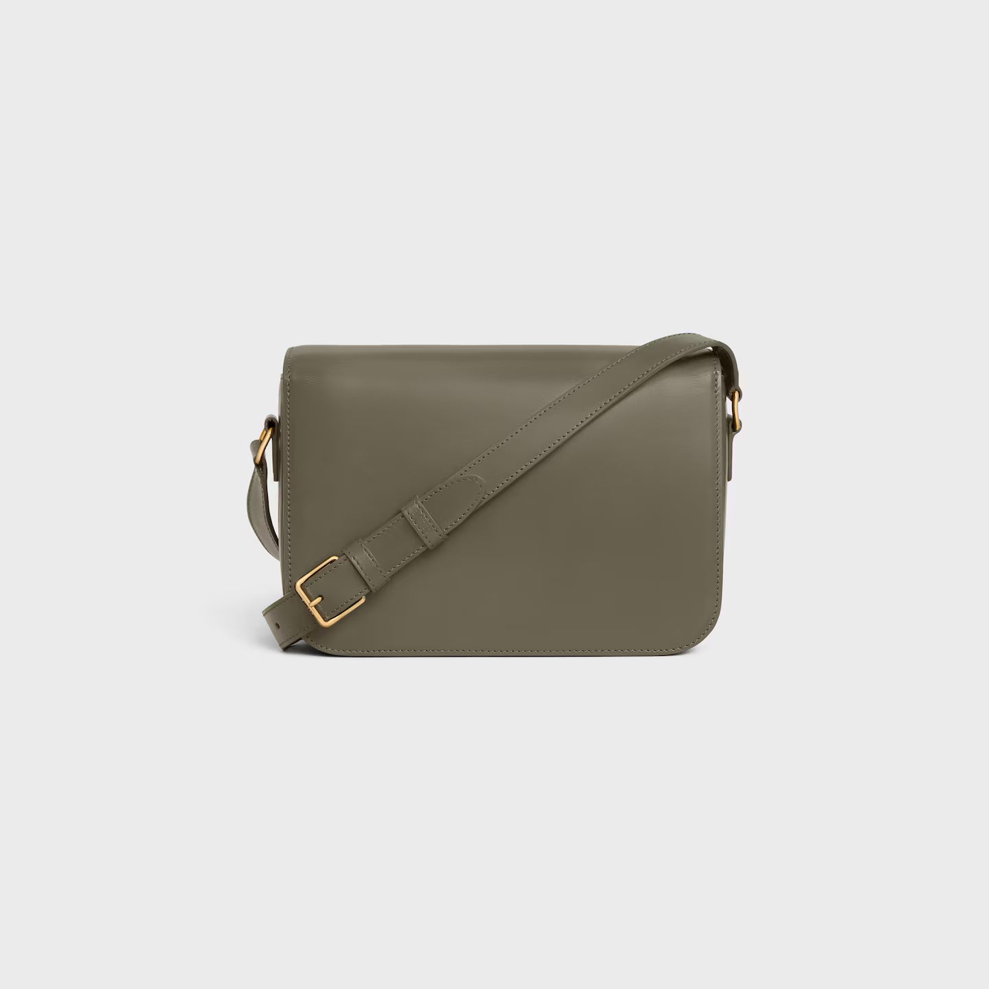 Celine Femme Classic Triomphe Handbag, Premium Natural Calfskin Leather Women Shoulder Bag