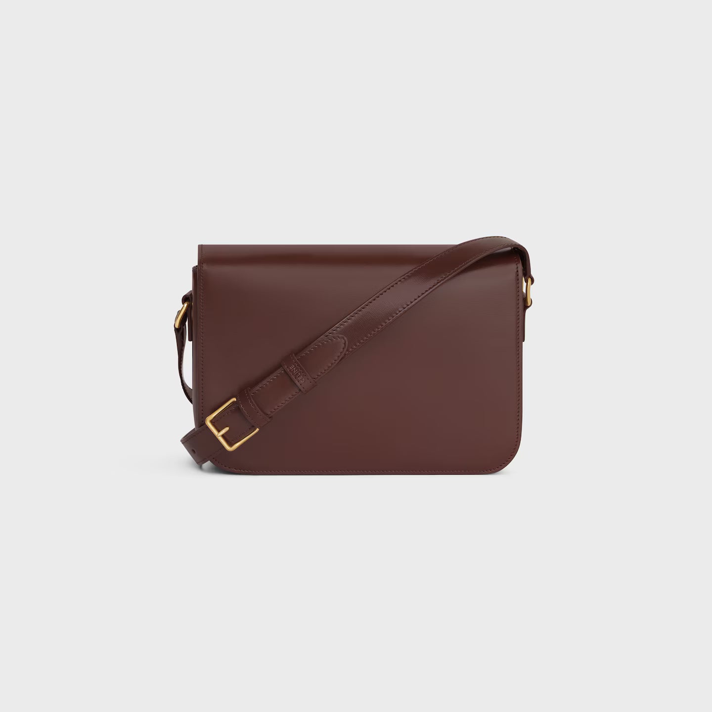Celine Femme Classic Triomphe Handbag, Premium Natural Calfskin Leather Women Shoulder Bag
