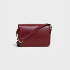 Celine Femme Classic Triomphe Handbag, Premium Natural Calfskin Leather Women Shoulder Bag