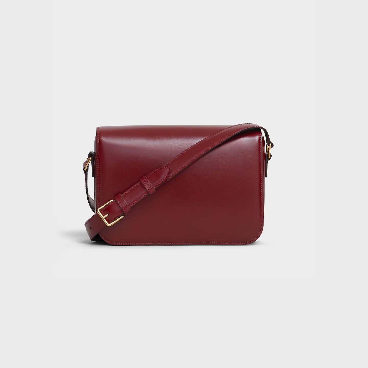 Celine Femme Classic Triomphe Handbag, Premium Natural Calfskin Leather Women Shoulder Bag