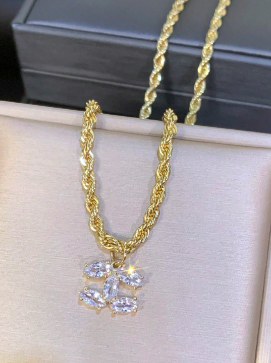 Natural Diamond Pendant Necklace for Women – Solid Gold Luxury Fine Jewelry