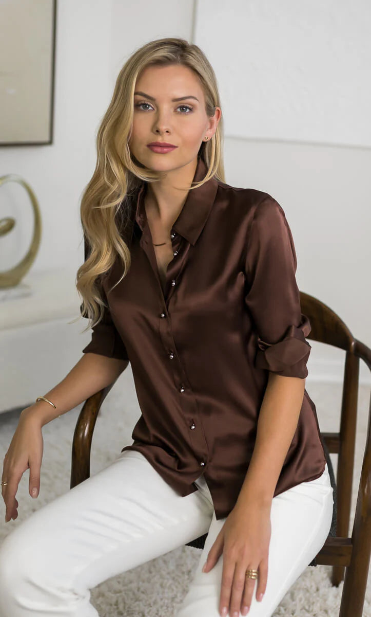 Milano Luxury Silk Blouse – Timeless Elegance for Every Occasion