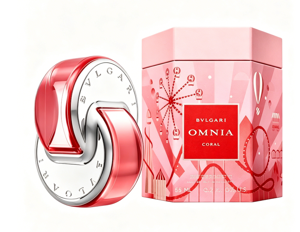 BvlgariOmnia Coral Women's Perfume | Fresh floral and fruity notes, sweet coral series with long-lasting fragrance