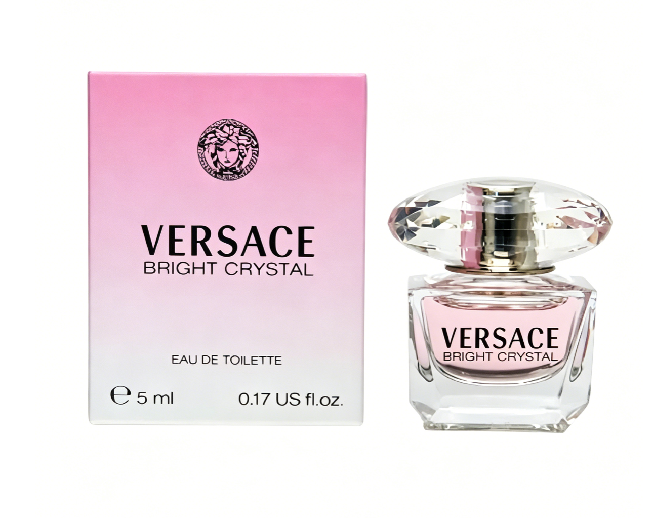 Versace Bright Crystal Eau de Toilette for Women | Pink Diamond Floral Fruity Fragrance · A Single Spray Unveils a Sophisticated and Gentle Ambiance