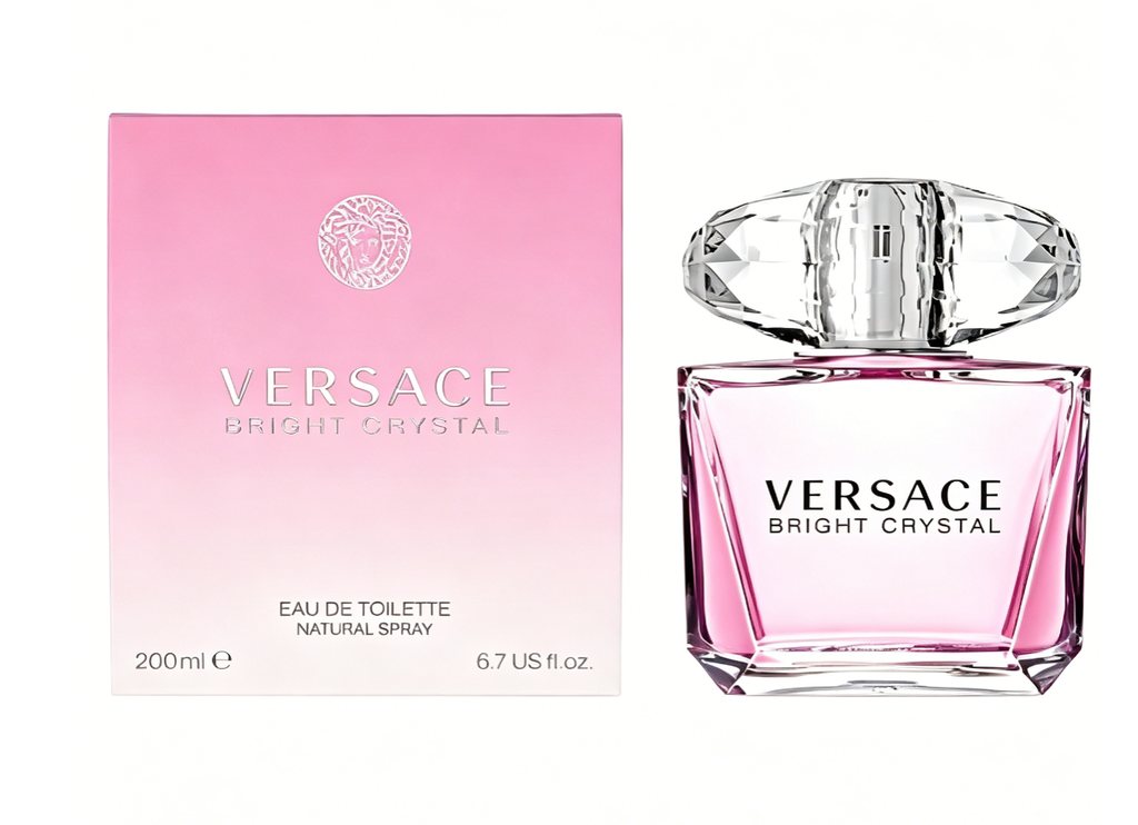 Versace Bright Crystal Eau de Toilette for Women | Pink Diamond Floral Fruity Fragrance · A Single Spray Unveils a Sophisticated and Gentle Ambiance