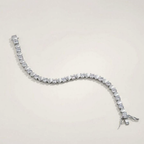 925 Sterling Silver Moissanite Tennis Bracelet – Luxury Sparkle That Rivals Diamonds