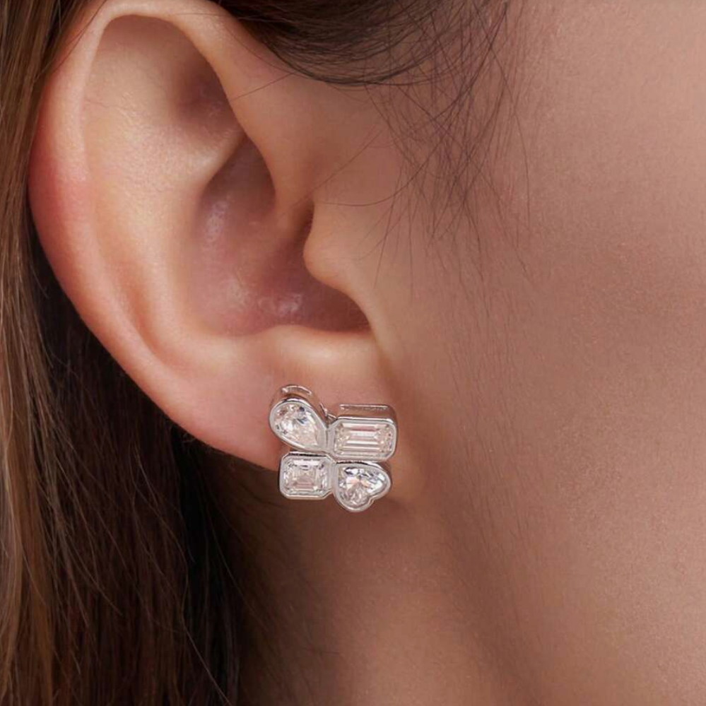 925 Sterling Silver Moissanite Earrings – Minimalist Luxury That Dazzles