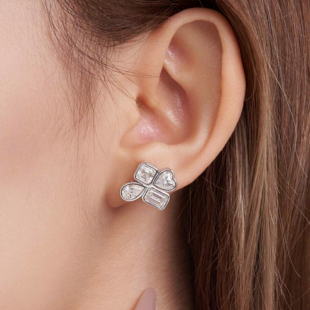 925 Sterling Silver Moissanite Earrings – Minimalist Luxury That Dazzles