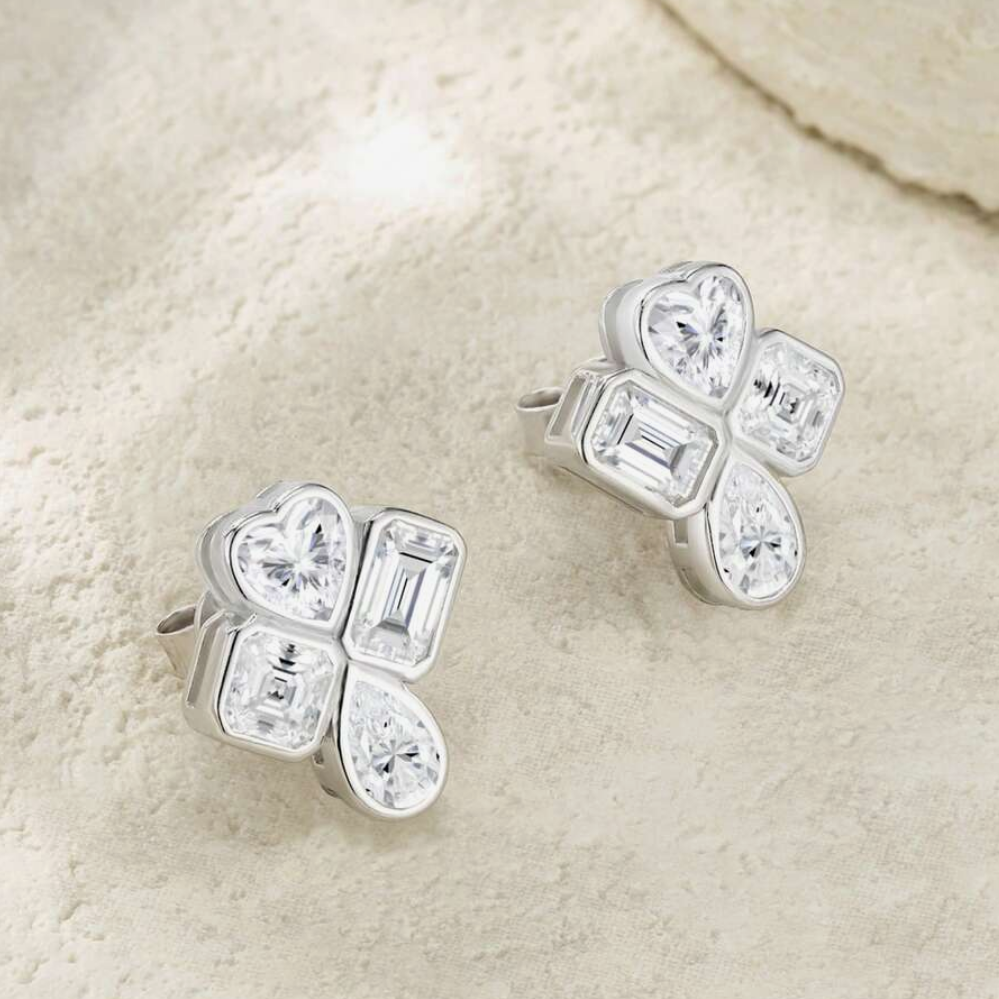 925 Sterling Silver Moissanite Earrings – Minimalist Luxury That Dazzles