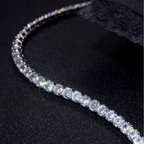 3mm Hip-Hop Pavé Diamond Tennis Necklace – Luxury 925 Sterling Silver Choker