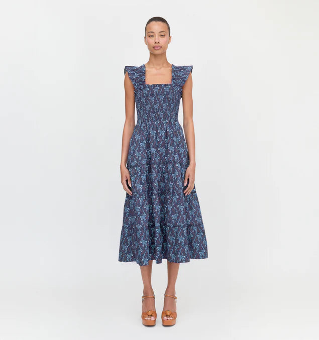 Ellie Cottagecore Smocked Maxi Dress