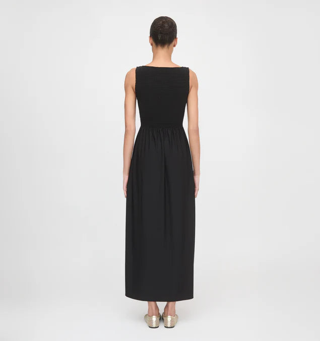 Women’s Smocked Midi Dress – Elegant Sleeveless Summer Dress