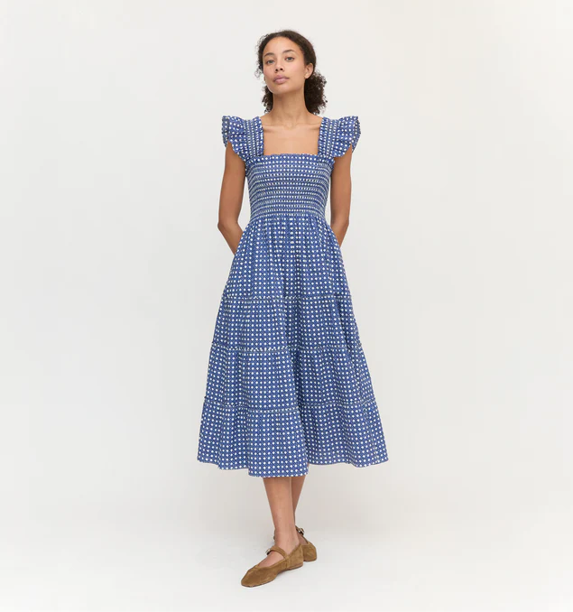 Ellie Cottagecore Smocked Maxi Dress