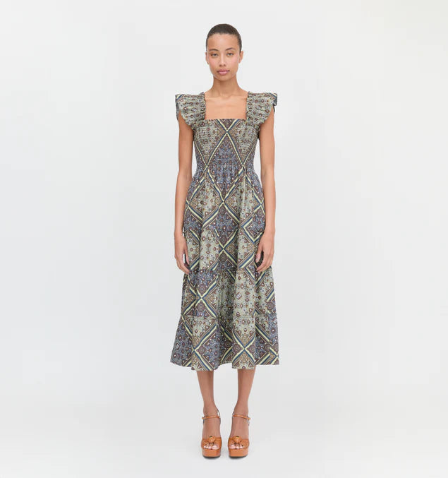 Ellie Cottagecore Smocked Maxi Dress