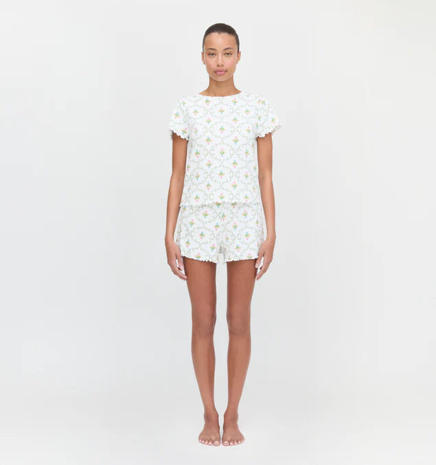 Nina Ice Oxygen Stripe Home Pajama Set | Two-piece Set with a Sense of Luxury and Laziness