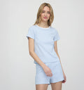 Nina Ice Oxygen Stripe Home Pajama Set | Two-piece Set with a Sense of Luxury and Laziness