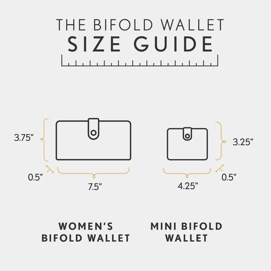 Women's Genuine Leather Mini Bifold Wallet – Compact RFID Blocking Card Holder, Slim Small Wallet with Snap Closure