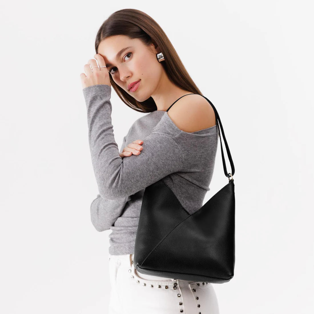 Naomi Shoulder Bag | Premium Minimalist Underarm Bag · Instantly Evokes Korean Aesthetic with a Single Carry